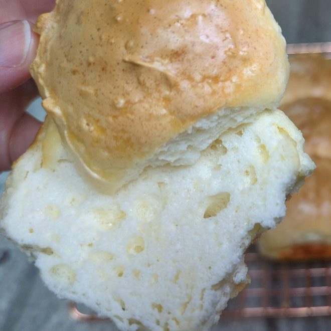 *Yeasted* Next Level Butter Buns (keto, egg white bread) Indigo Nili